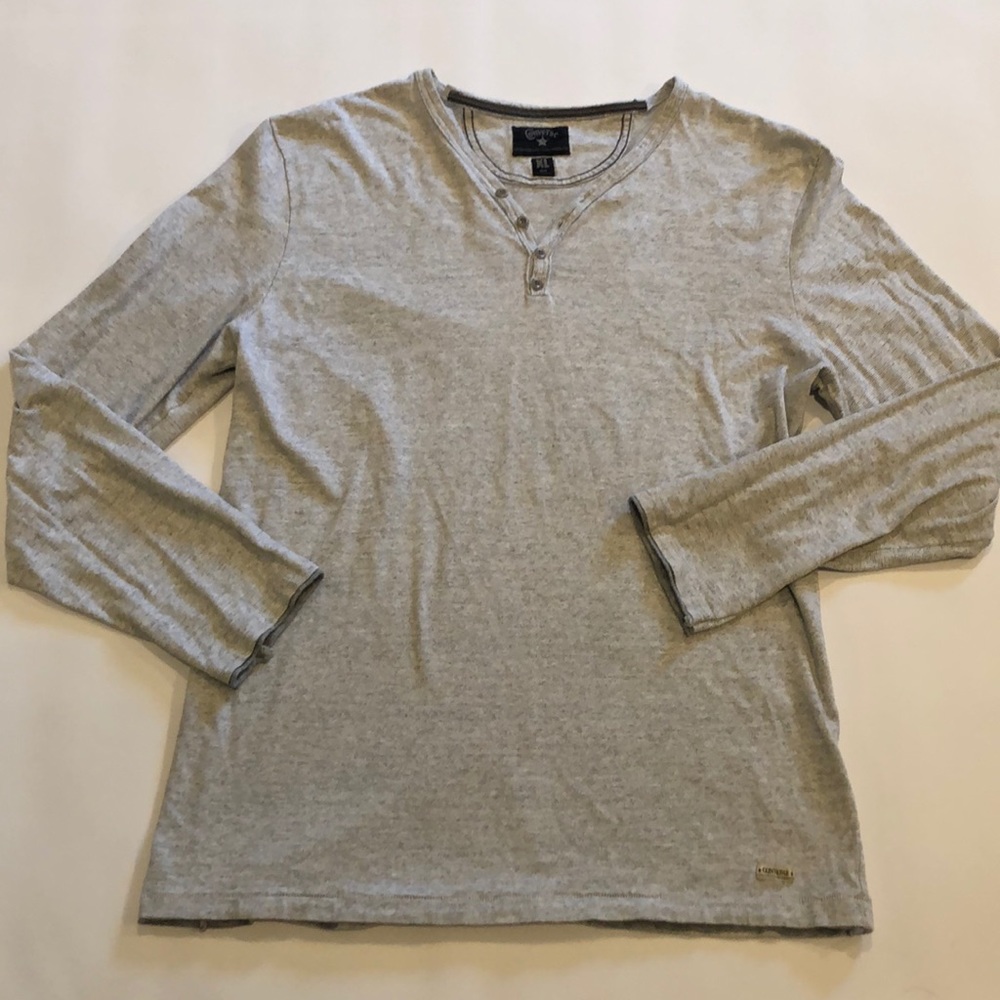 Men’s converse black canvas henley